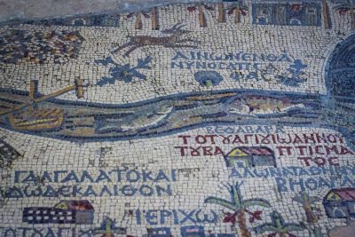 Mosaic Map in Madaba, Jordan. Source: Wikipedia