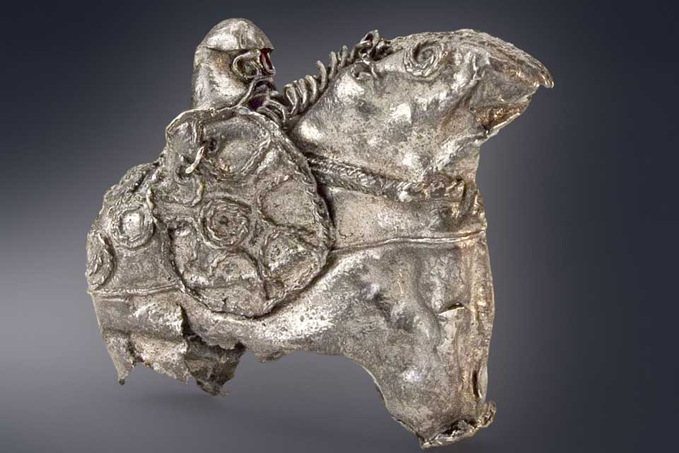 Viking silver mounted warrior Source: Moesgaard/RUS