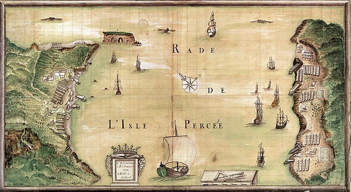 Habour at Percee in New France