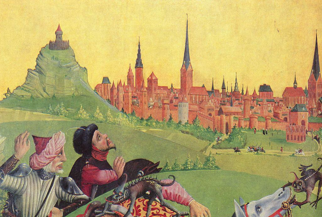 Oldest painting of Lüneburg by Hans Borneman - detail