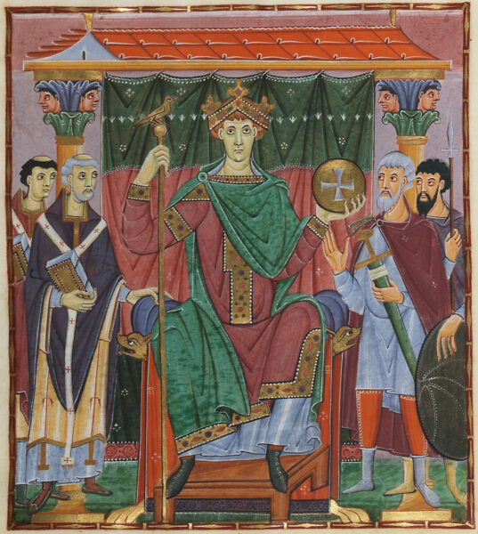 The Evangeliar of Otto the Great, Reichenau. Source: Wikipedia
