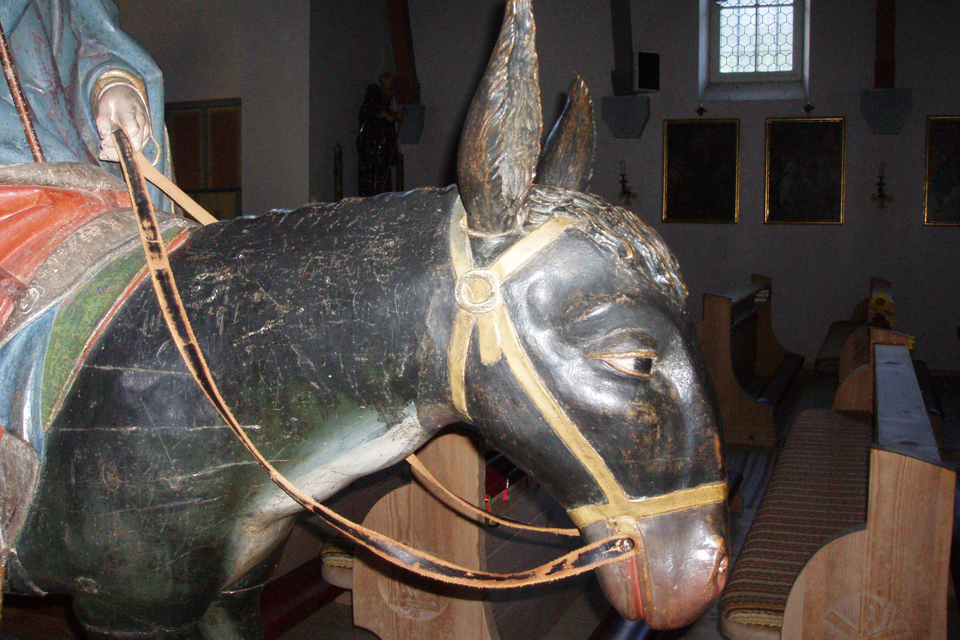 Palmesel from St Jodokus in Bad Oberdorf. Sorce: Wikipedia/Xochoatl