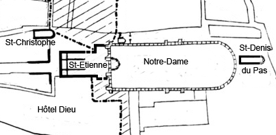 Paris c. 1150 Île de la Cité