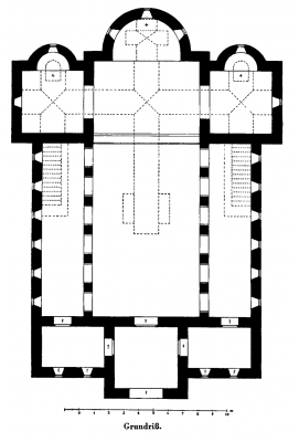 Plan of Einhard's Basilica by Otto Müller