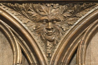 Poitier's Stall with Green man or foliage mask © Stuart Whatling