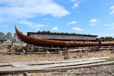 Reconstruction of the ship from Ladby