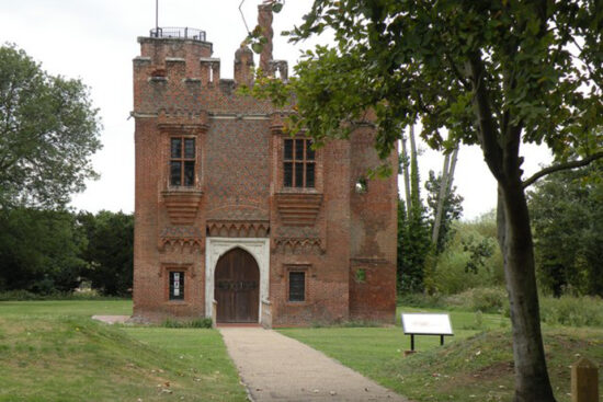 Rye House - gatehouse from the time of Andrew Ogard mid 15th century. Source: wikipedia