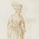 Margaret of Burgundy (1374-1441) Drawing of tomb