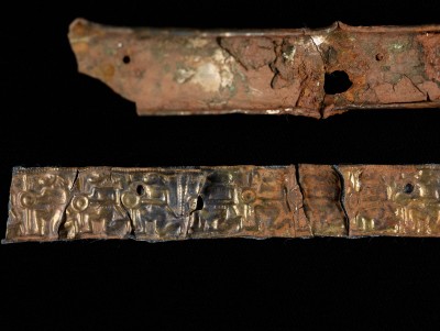 Section of reconstructed helmet band from the Staffordshire Hoard © Birmingham Museums Trust