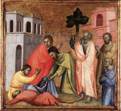 Taddeo gaddi - St John the Evangelist Drinking from the Poisoned Cup. Collezione Vittorio Cini, Venice (Photo in public domain)