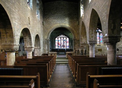 The interior of St Peter i Conisbrough
