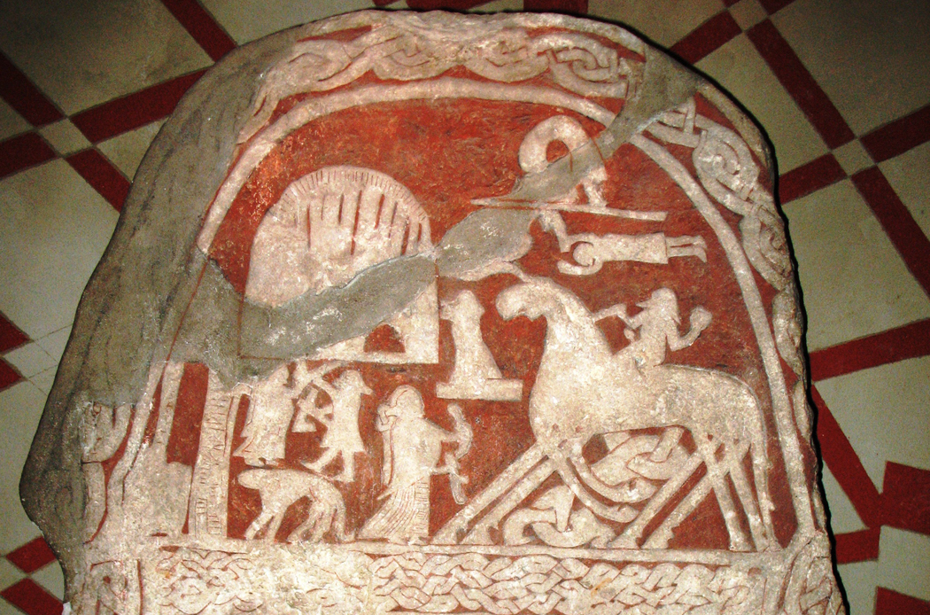 Stone from Tjängvide on Gotland Source wikipedia