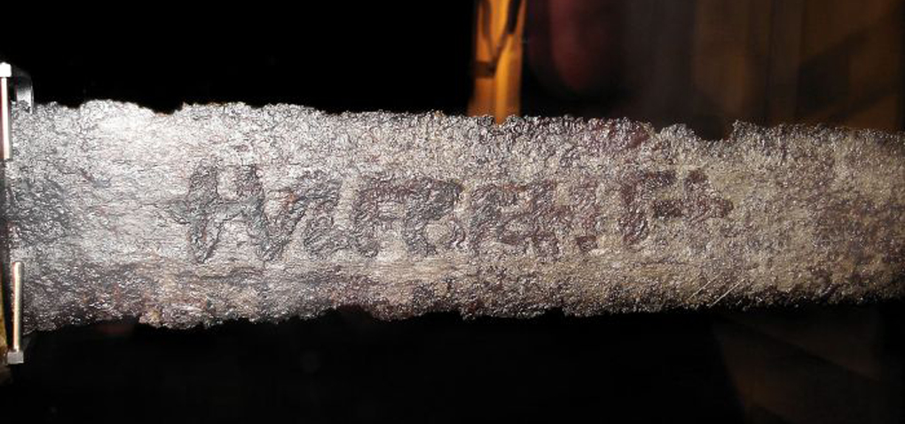 The Ulfbehrt sword found in the Weser