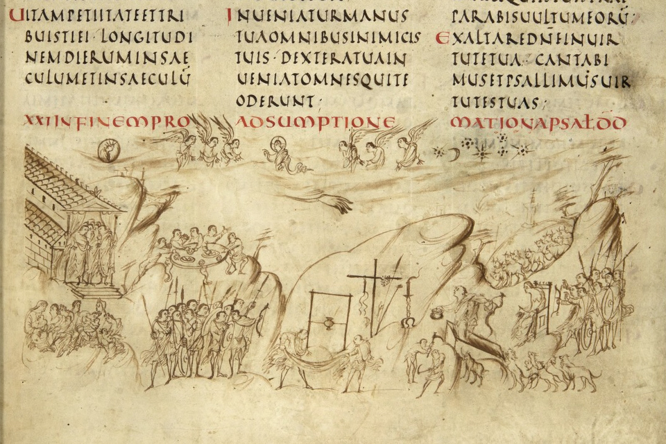 Utrecht Psalter psalm 21