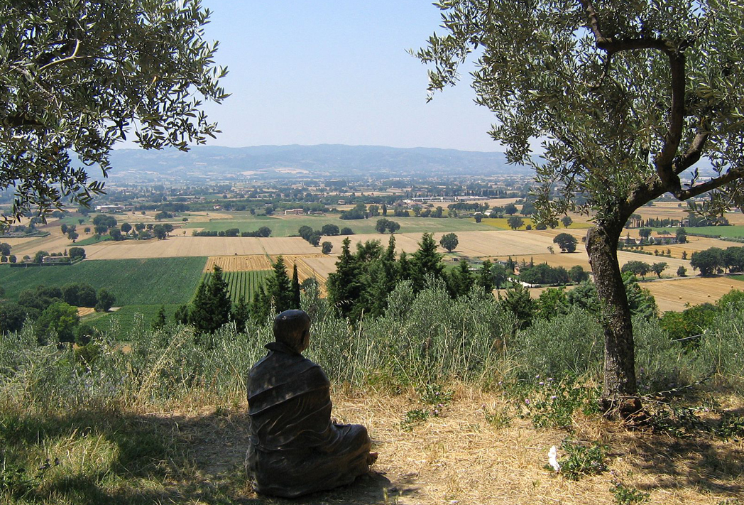 View from Monte Subasio in Assisi