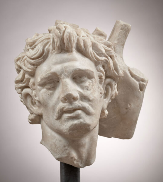 Head of a barbarian, 2nd century. Villa de Chiragan. © Mussée Saint-Raymond/Daniel Martin