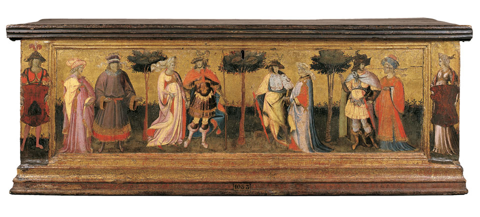 Giovanni dal Ponte Cassone or Bridal Chest: Garden of Love. Cassone: Giardino d’amore 1430-1435 circa Paris, Institut de France, Musee Jacquemart-Andre