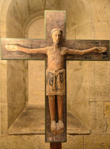 Cathedral in Naumburg. The Crypt. Crucifix with Christ the Conqueror. Source: wikipedia