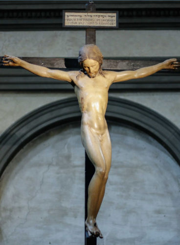 Crucifix By Micelangelo in Santa Maria del Santo Spirito. Source: Wikipedia