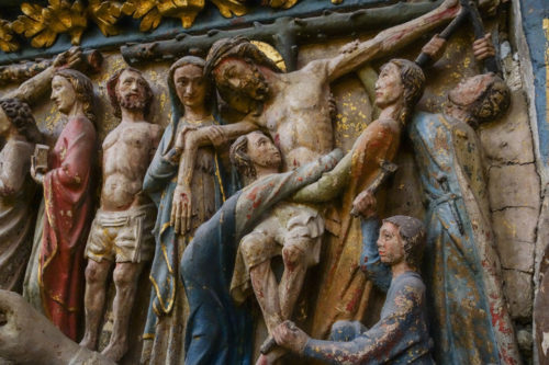 Deposition of the body from the crucifix Cathedral in Leon