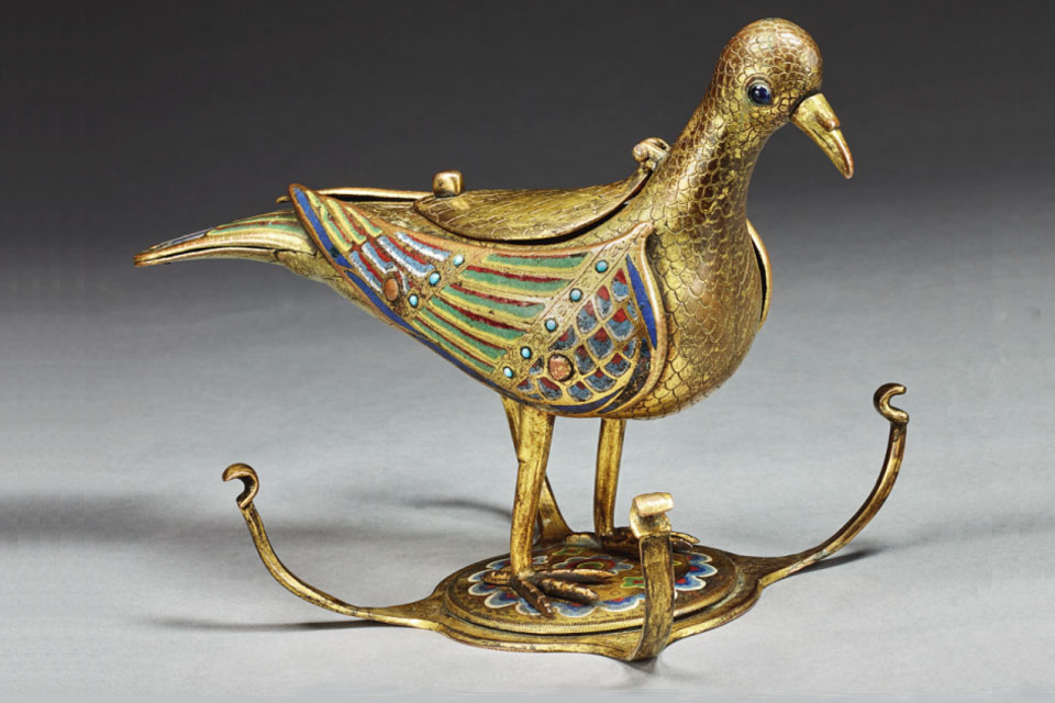 French Eucharistic Dove from Limoges c. 1215 35 Medieval Histories