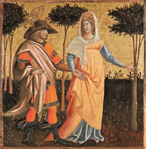 Giovanni dal Ponte: Fragment of a frontal of a Cassoni. Private Collection