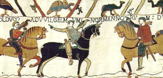Harold and William meet in Normandy. Source: wikipedia