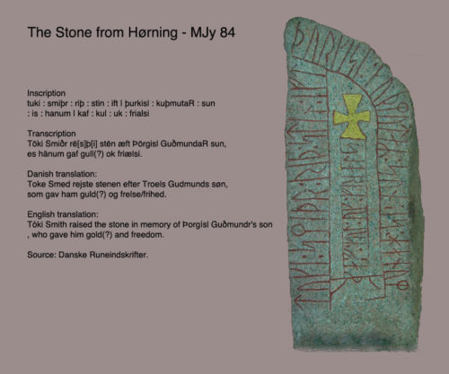 Høening Runic Stone - MJy-84. Source: Wikipedia