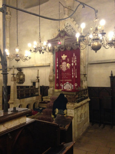 Inside the Old New Synagogue, Altneuschul, in Prague. Source: wikipedia