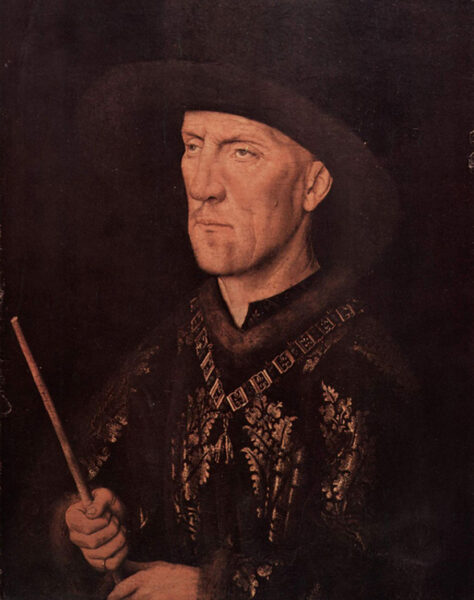 Jan van Eyck: Portrait of Baudouin de Lannoy. Staatliche Museen zu Berlin, Gemaldegalerie, Berlin ca 1435. Source: Wikipedia