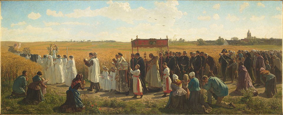 Jules Breton: La Benediction des bles en Artois. Source: wikipedia