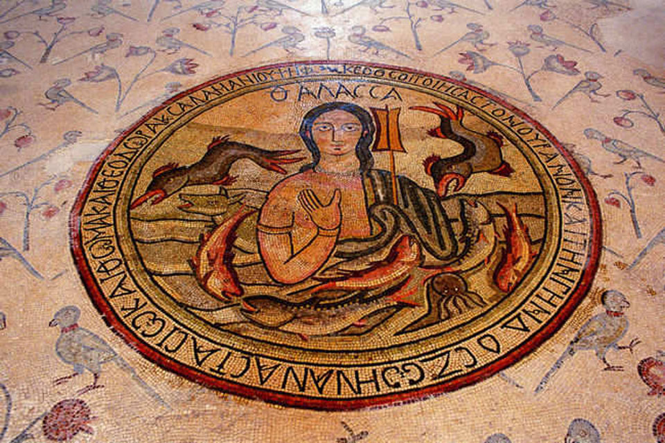 Mosaic from Madaba. The Apostles' Church. © Jordan Tourism