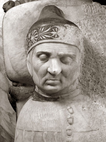 Effigy by Tullio Lombardo, 1493 - 1499. Basilica dei Santi Giovanni e Paolo