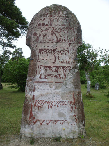 Picture Stone from Gotland: Hammers. Source: Wikipedia