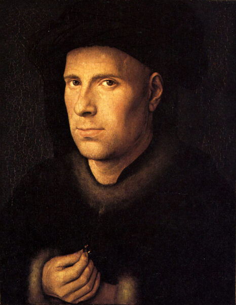 Portrait of Jan de Leeuw, 1436. Kunsthistorisches Museum, Vienna. Wikipedia