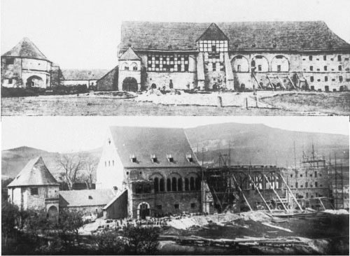 The Imperial Hall during reconstruction 1868. Source: Wikipedia