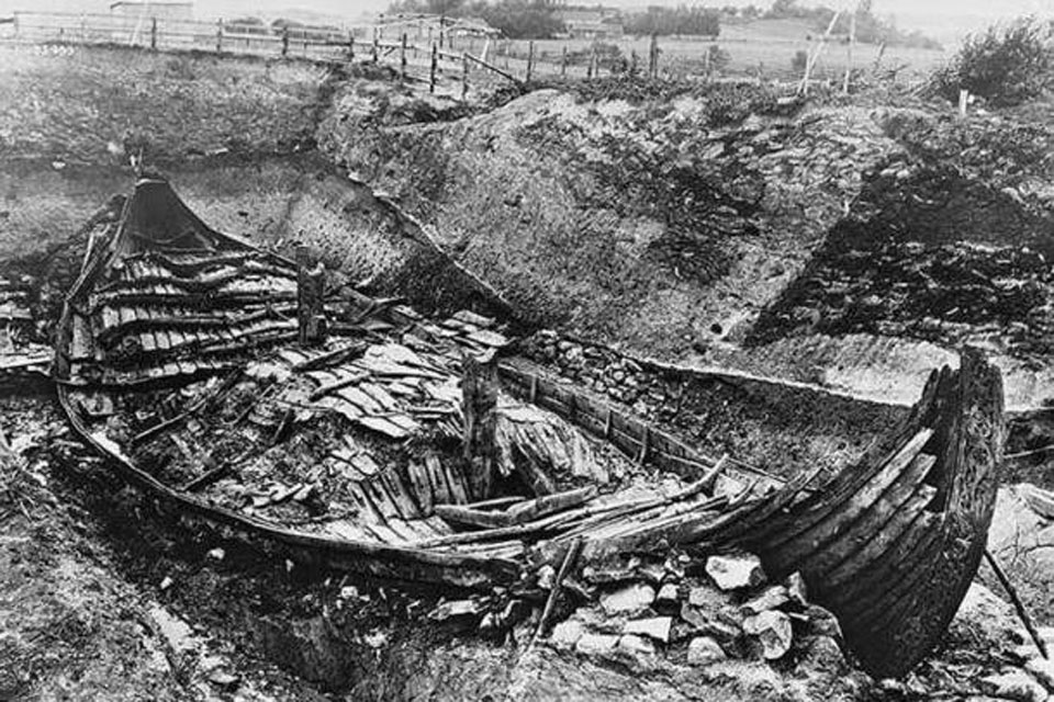 The Excavation of the Ship at Oseberg 1904 - 05
