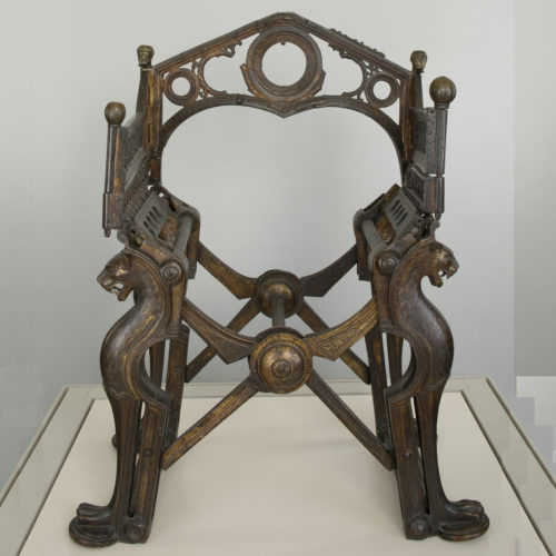 Throne of Dagobert. c. 8th – 9th cent. with later restorations.
