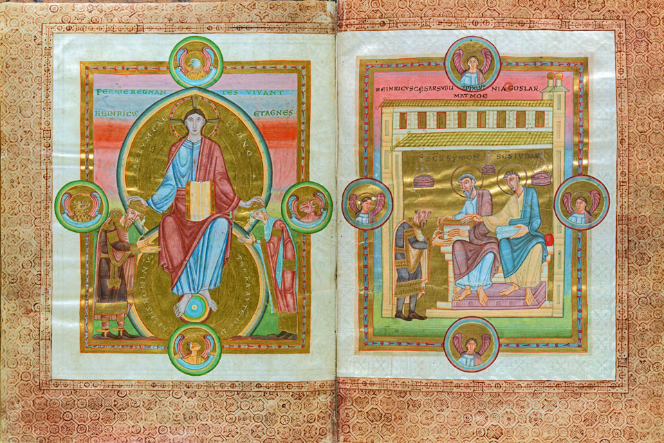 Codex Caesarius Upsaliensis (former Goslariensis), fol 10– 11. Photo: University of Uppsala.