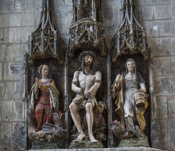 Detail from the interior of the Saint Etienne Cathedral, Beauvais, France.