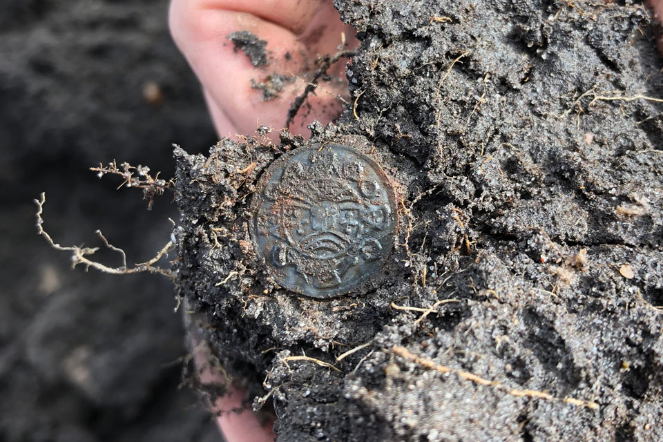 Coin found near Ribe 2018 © Sydvestjyske Museer
