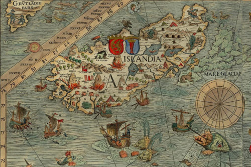 Iceland. From the Carta Marina 1539