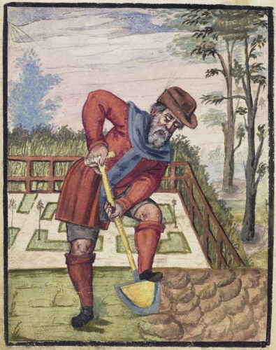 Gardener from Nürnberg at the time of Martin Luther. Mendelschen und Landauerschen Zwölfbrüderhausstiftunge. Source: wikipedia