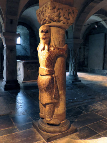 Finn - or Christ - in the Crypt of the Cathedral in Lund