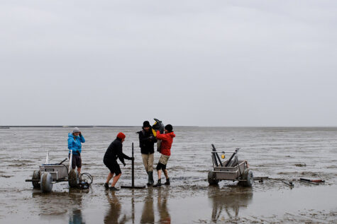 Lost since 1362, the scientists and archaeologists reveal the sunken church at Rungholt. Credit: Justus Lemm