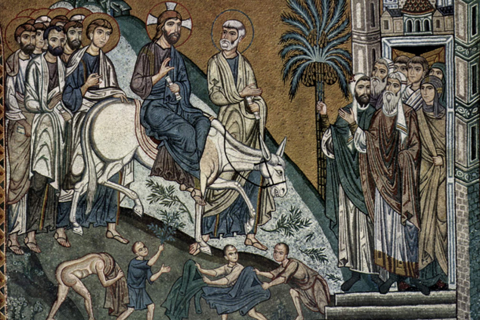 Palace Chapel in Palermo: the Entrance of Jesus into Jerusalem