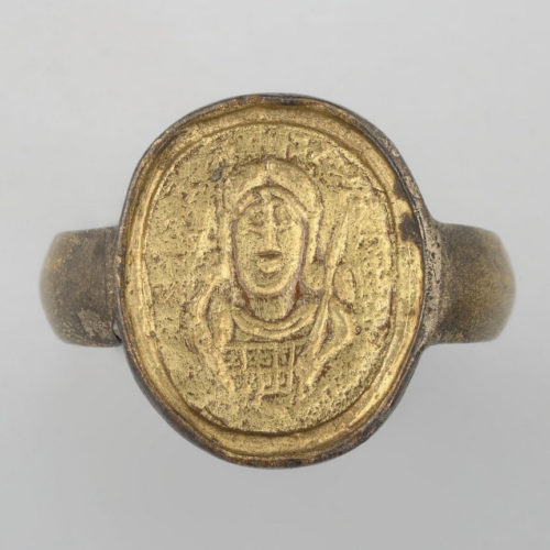 The Ring of Childeric. from c. 481. Found in tomb at Tournai. Copy.