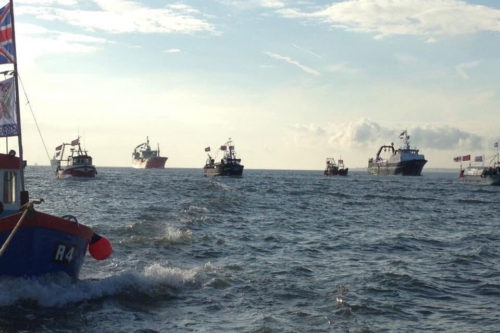 Sailing towards Brexit. The flottilla organised by Bob Gelsdorf. Source: Twitter
