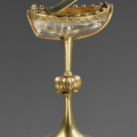 Salt Cellar of Rock Crystal and gold c. 1250. © MET/PD