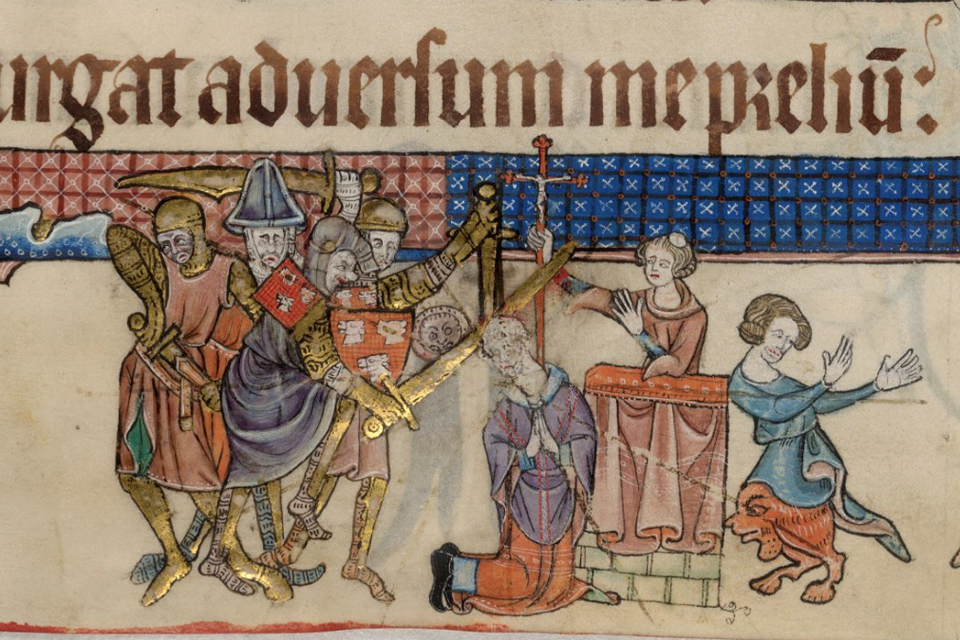Becket in the Luttrell PsalterAdd. MS 42130 © British Library